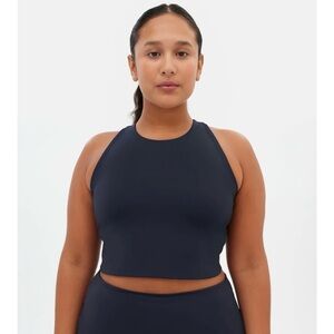 •GIRLFRIEND COLLECTIVE• Dylan Tank Bra Skyline Navy Blue Medium High Impact